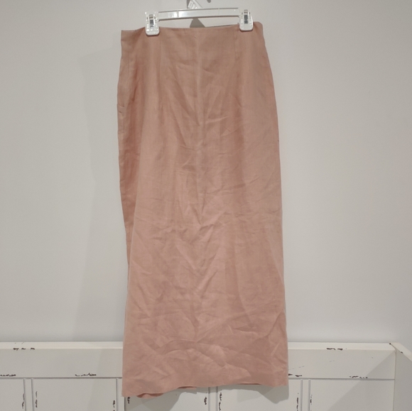 Country Shop vintage button up skirt, blush pink - Size 4 - Picture 7 of 10